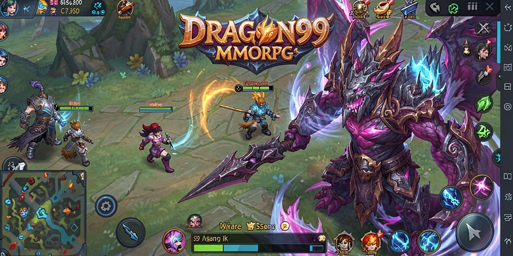 Tampilan gameplay DRAGON99 yang menakjubkan dengan aksi seru.