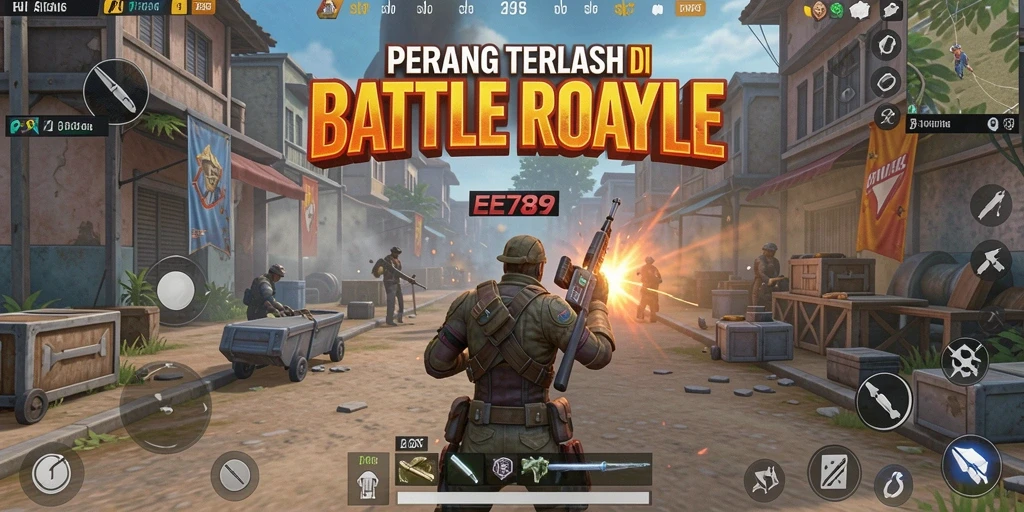 Gameplay seru dan mengasyikkan di EE789 Battle Royale.