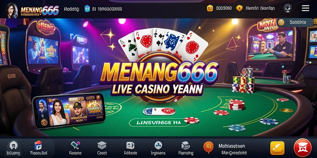 Tampilan menarik dari gameplay Live Casino di MENANG666.