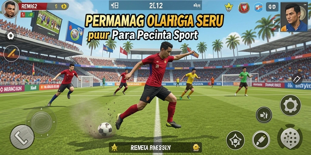 Tampilan gameplay REMI62 yang menarik dan penuh aksi olahraga.